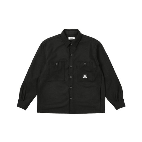 Palace WOOL SHIRT JACKET BLACK - Colorway