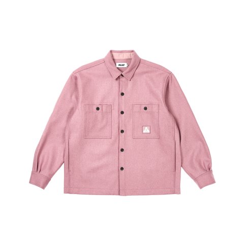 Palace WOOL SHIRT JACKET DUSTY MAUVE - Colorway