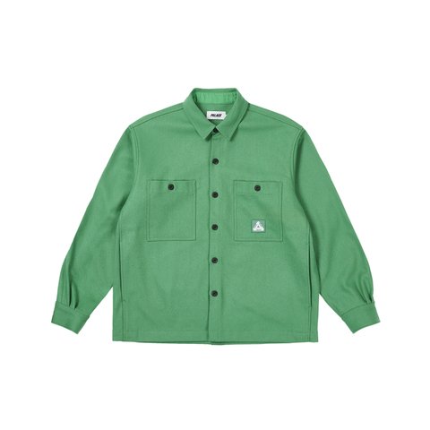 Palace WOOL SHIRT JACKET SWEET PEA GREEN - Colorway