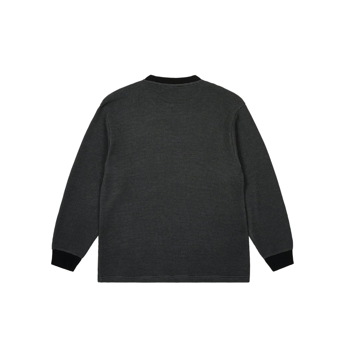 2-TONE WAFFLE LONGSLEEVE BLACK - Spring 2025 - Palace