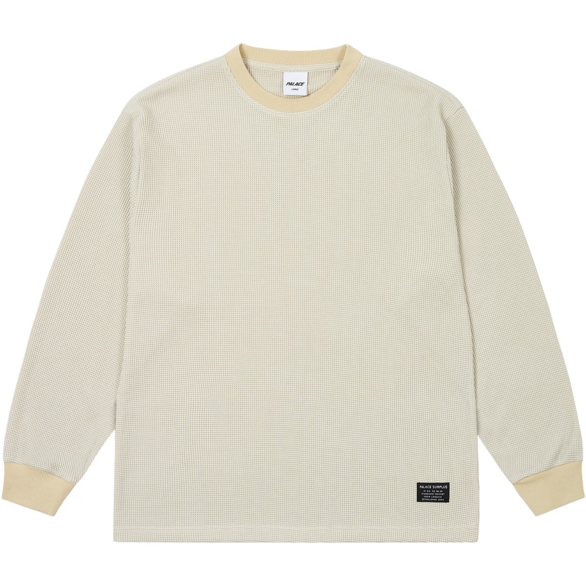 2-TONE WAFFLE LONGSLEEVE STONEY GREY