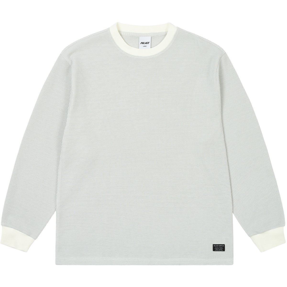 2-TONE WAFFLE LONGSLEEVE WHITE