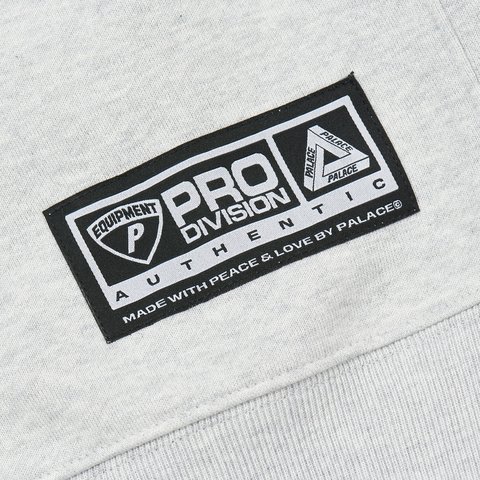 Palace APPLIQUE TEAM CREW GREY MARL - Colorway