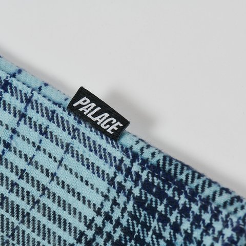 Palace BRUSHED FLANNEL DROP SHOULDER SHIRT BLUE - Colorway