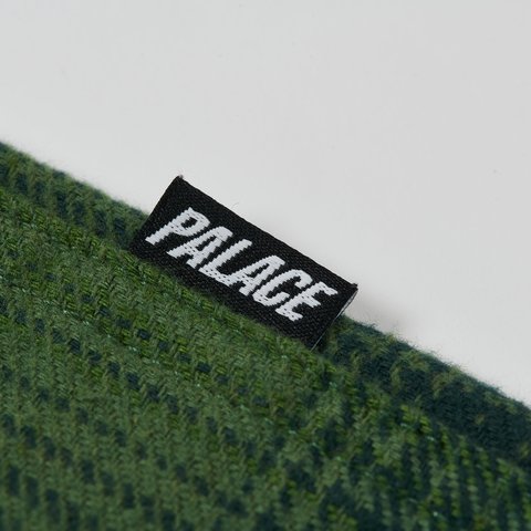 Palace BRUSHED FLANNEL DROP SHOULDER SHIRT GREEN - Colorway