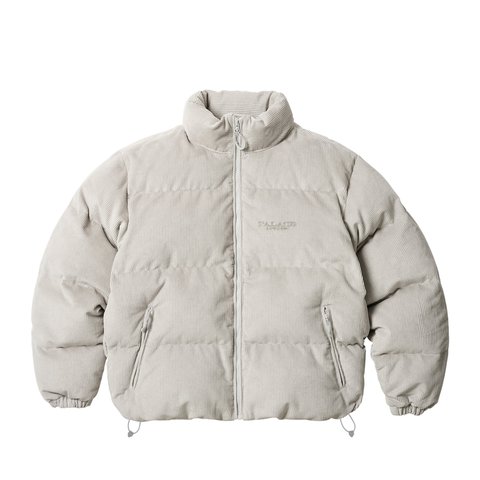 Palace CORDUROY PUFFA JACKET STONE - Colorway