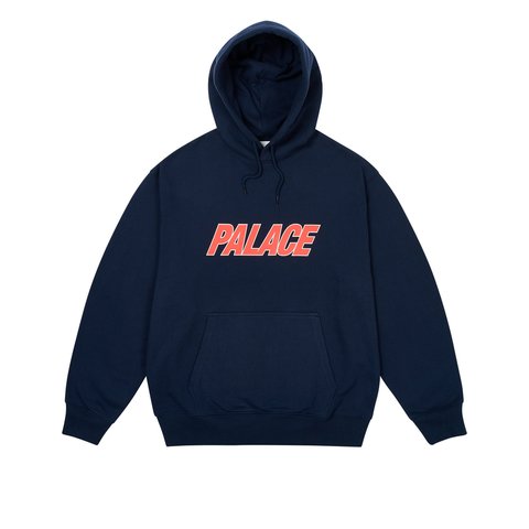 Palace DUO LOGO HOOD NAVY - Colorway