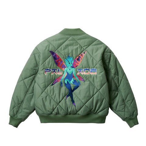 Palace FAIRY BOMBER JACKET OLIVE - Colorway