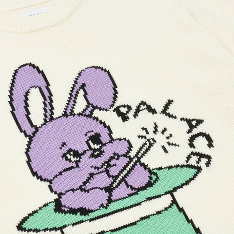 Palace HAT TRICK KNIT WHITE - Colorway