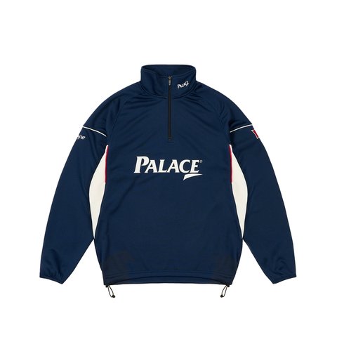 Palace HOLE IN 1/4 ZIP NAVY - Colorway