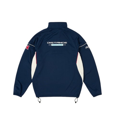 Palace HOLE IN 1/4 ZIP NAVY - Colorway