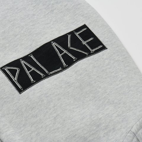 Palace PATCH UP ZIP HOOD GREY MARL - Colorway
