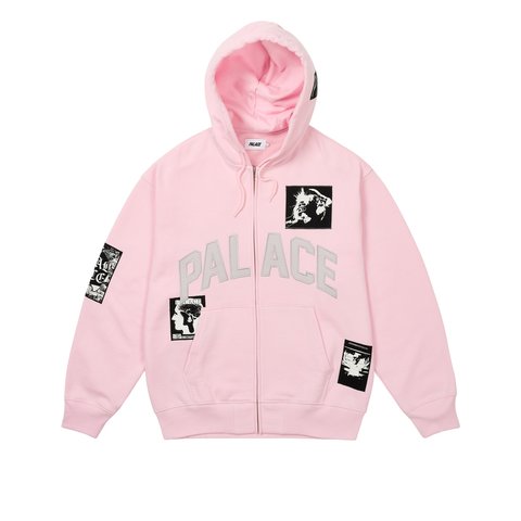 Palace PATCH UP ZIP HOOD LUSH FLUSH - Colorway