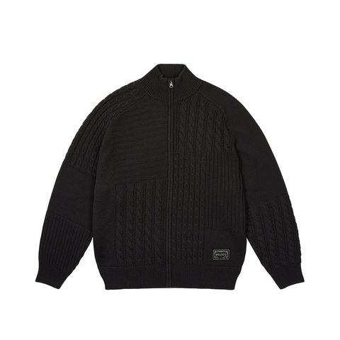 Palace PATCHWORK ZIP KNIT BLACK - Colorway