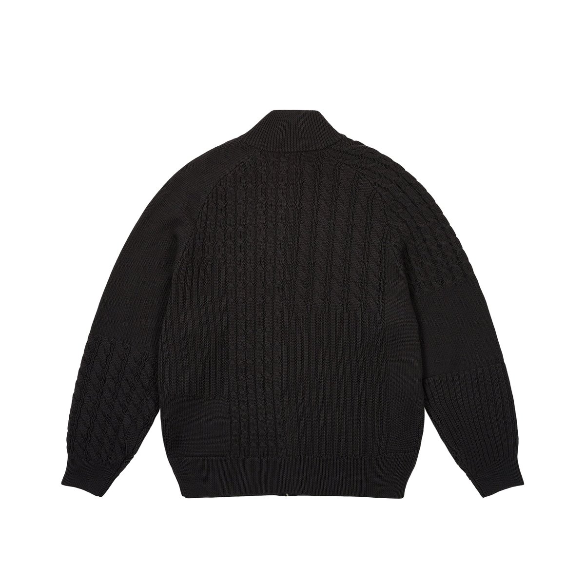 トップス PALACE 25SPRING PATCHWORK ZIP KNIT BLACK PATCHWORK ZIP KNIT BLACK - Spring 2025 - Palace