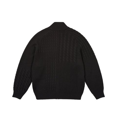 Palace PATCHWORK ZIP KNIT BLACK - Colorway