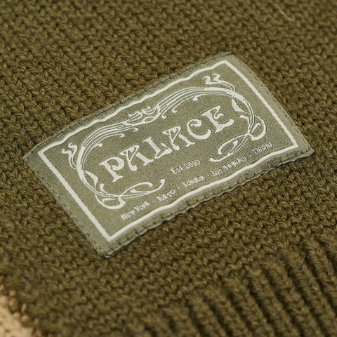 Palace PATCHWORK ZIP KNIT THE DEEP GREEN - Colorway