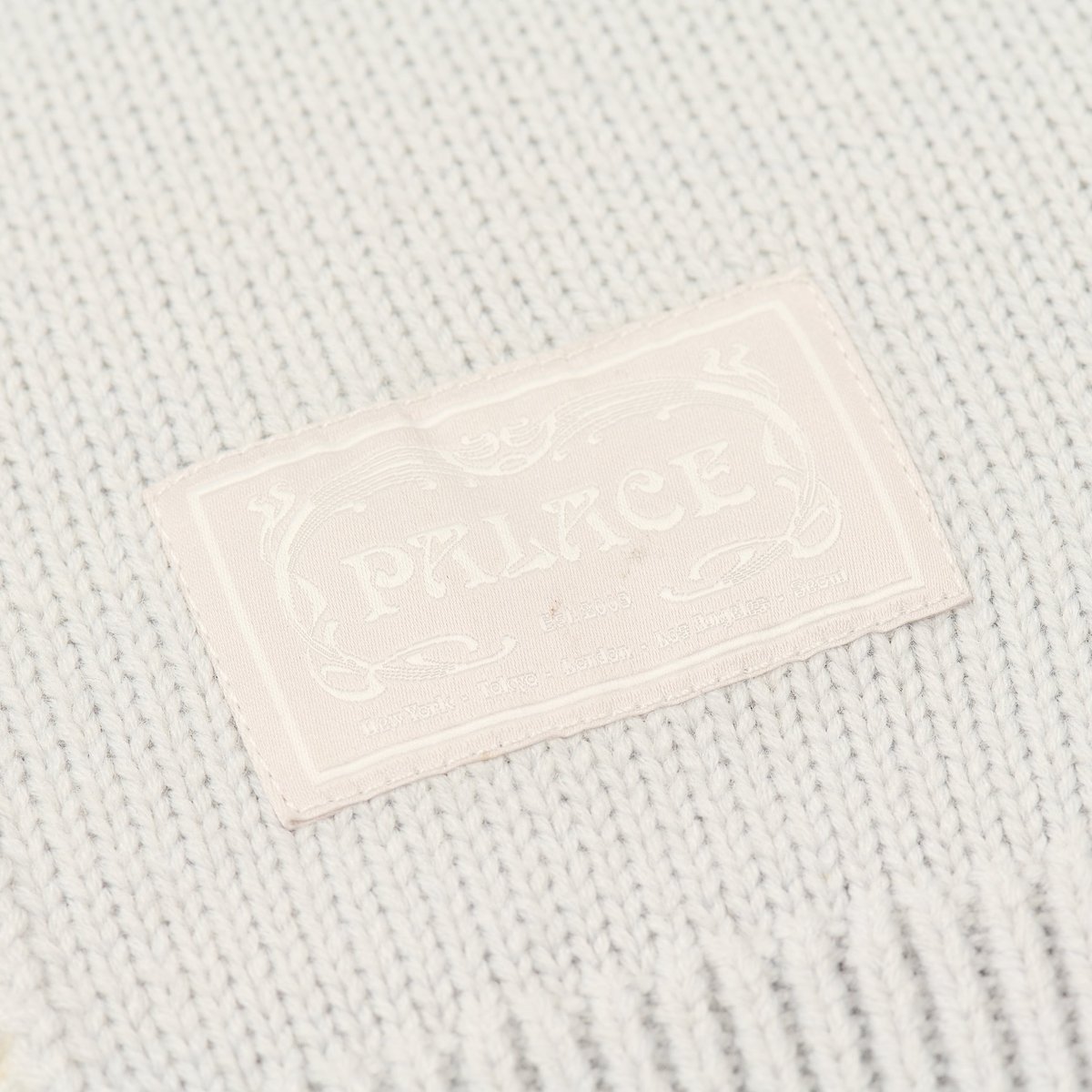 PATCHWORK ZIP KNIT WHITE - Spring 2025 - Palace