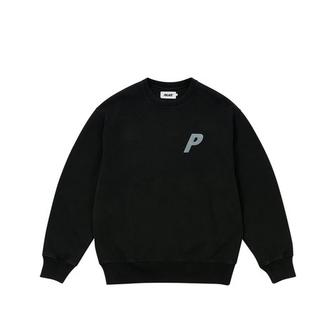 Palace PIGMENT P3 CREW BLACK - Colorway