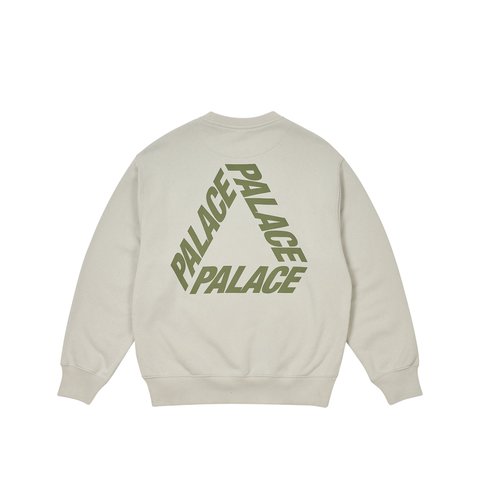 Palace PIGMENT P3 CREW CONCRETE GREY - Colorway