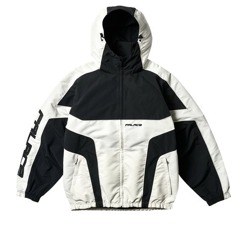 Palace PIPED HOODED SHELL JACKET BLACK - Colorway