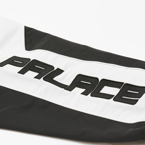 Palace PIPED HOODED SHELL JACKET BLACK - Colorway