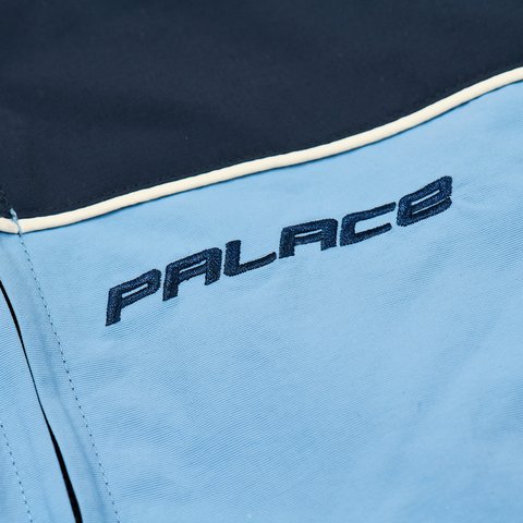 Palace PIPED HOODED SHELL JACKET BLUE - Colorway