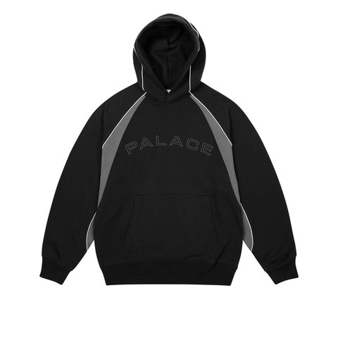 Palace PIPED PANEL HOOD BLACK - Colorway