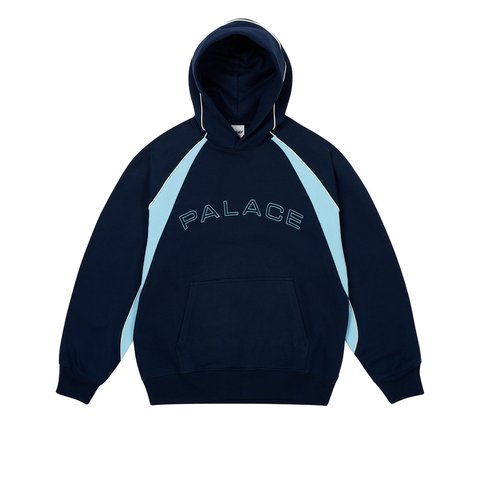 Palace PIPED PANEL HOOD OCEAN BLUE - Colorway