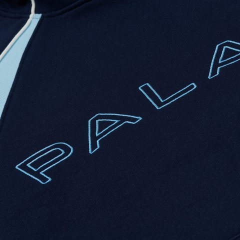 Palace PIPED PANEL HOOD OCEAN BLUE - Colorway