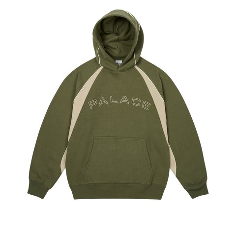Palace PIPED PANEL HOOD THE DEEP GREEN - Colorway