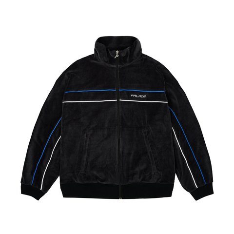 Palace PIPED VELOUR FUNNEL BLACK - Colorway