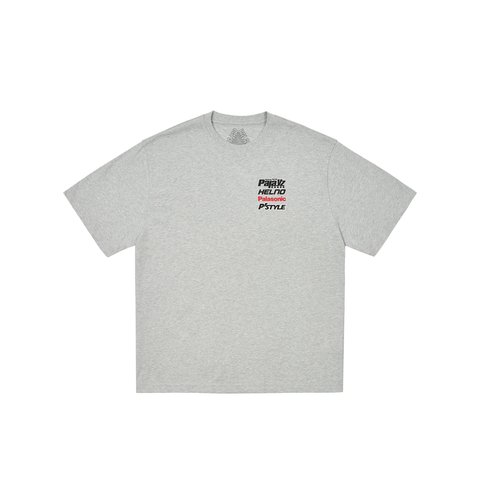 Palace RACEY T-SHIRT GREY MARL - Colorway