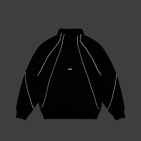 Palace REFLECTO 1/4 ZIP BLACK - Colorway