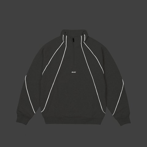 Palace REFLECTO 1/4 ZIP GREY MARL - Colorway