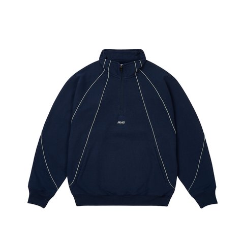 Palace REFLECTO 1/4 ZIP NAVY - Colorway