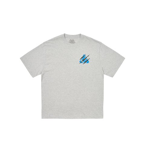 Palace RIPPED TRI T-SHIRT GREY MARL - Colorway
