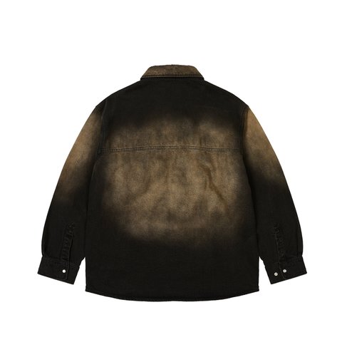 Palace SCRIPTY DENIM SHIRT SAND WASH BLACK - Colorway