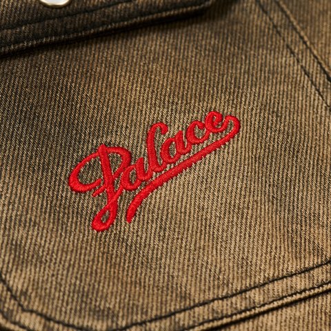 Palace SCRIPTY DENIM SHIRT SAND WASH BLACK - Colorway
