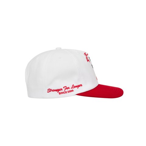 Palace STRONGER FOR LONGER SNAPBACK WHITE / RED - Colorway