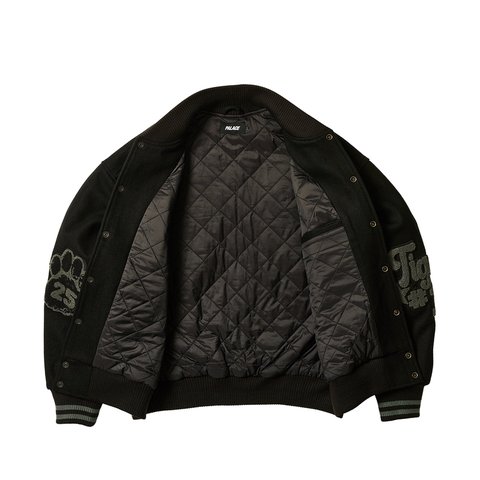 Palace TORA TORA VARSITY JACKET BLACK - Colorway