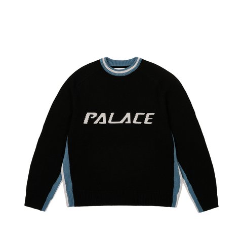 Palace TRI COLOUR KNIT BLACK - Colorway