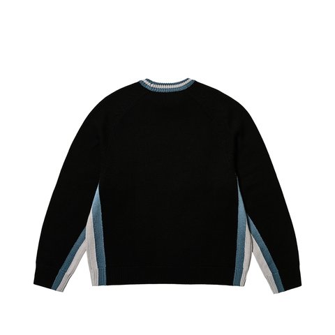 Palace TRI COLOUR KNIT BLACK - Colorway