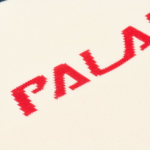 Palace TRI COLOUR KNIT WHITE - Colorway