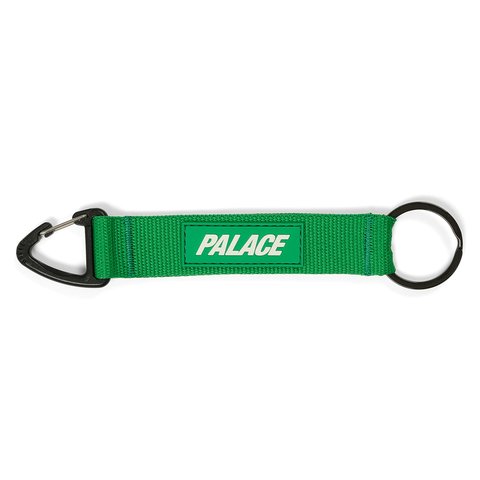 Palace TRIANGLE WEBBING KEYRING GREEN - Colorway