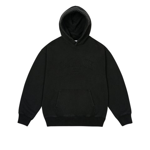 Palace UNITAS PIGMENT WASH HOOD BLACK - Colorway