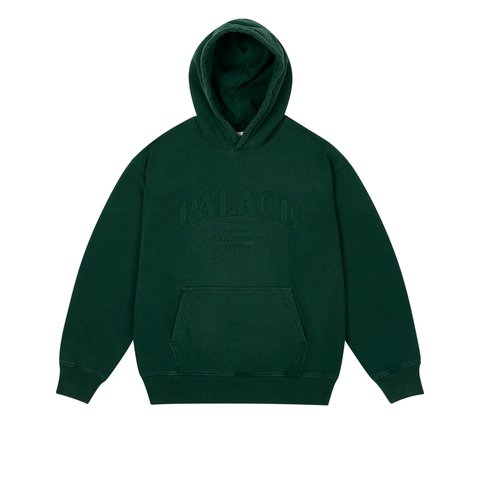 Palace UNITAS PIGMENT WASH HOOD RACEY GREEN - Colorway