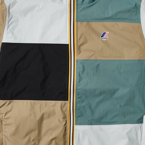 Palace PALACE K-WAY LE VRAI 4.0 CLAUDE PACKABLE JACKET MULTI / BLUE / BLACK - Colorway