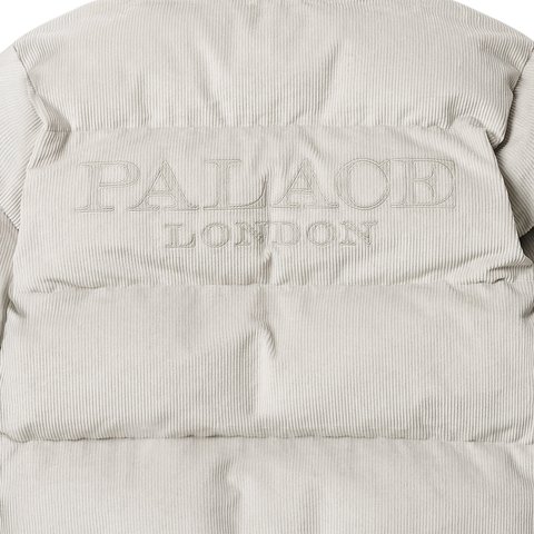 Palace CORDUROY PUFFA JACKET STONE - Colorway