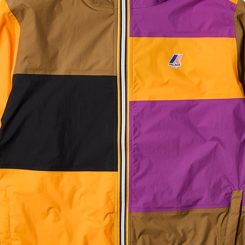 Palace PALACE K-WAY LE VRAI 4.0 CLAUDE PACKABLE JACKET MULTI / PURPLE / ORANGE - Colorway